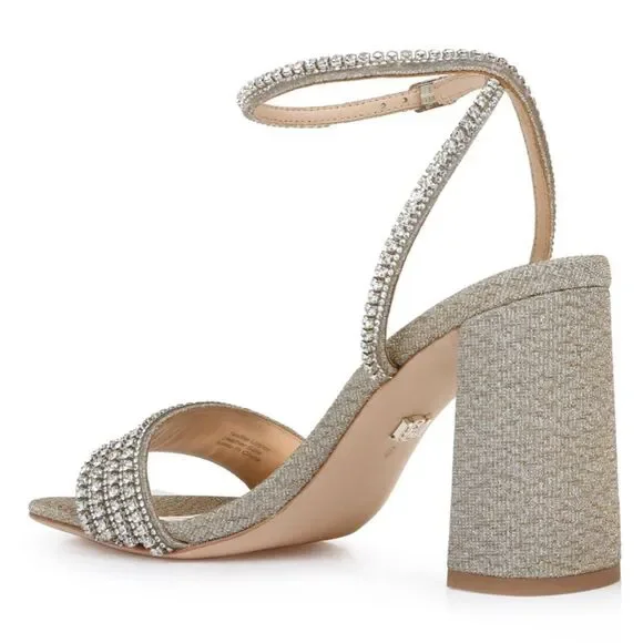 Badgley Mischka Becca Strappy Block Heel - Picture 7 of 9